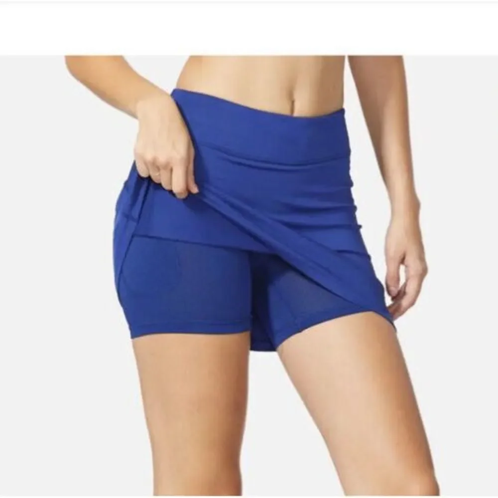Baleaf‎ Large Athletic Skort Women Royal Blue Tennis Golf Skirt with Pockets